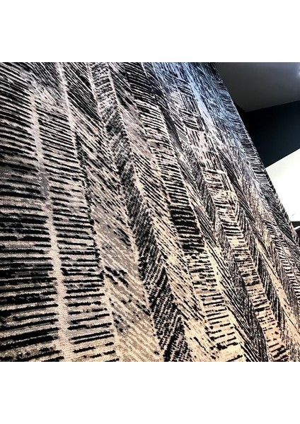 Eko Heritage 662 Black Modern Özel Tezgah Halısı