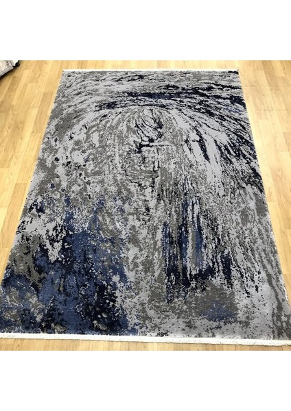 Eko Halı Heritage 626 Grey Blue Modern Bambu Özel Tezgah Halısı