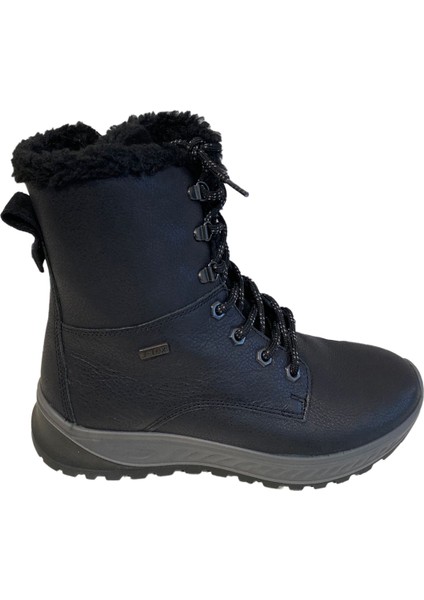 Kadın Bot 14504 39J Jacalu Letaher Upper And Ppu Sole Black