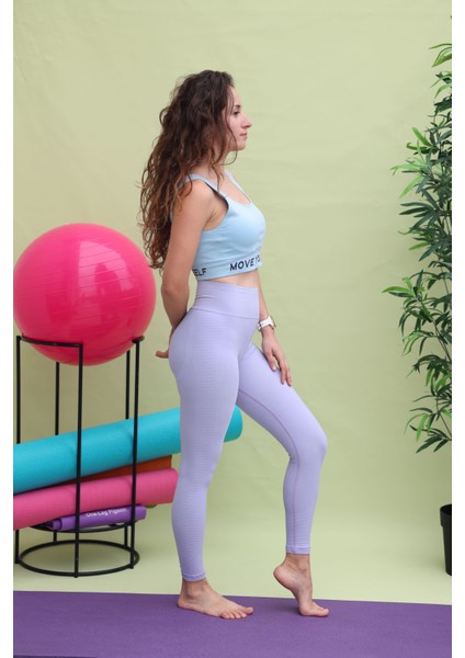 Push Up Özellikli Yüksek Bel Toparlayıcı Kadın Spor Tayt