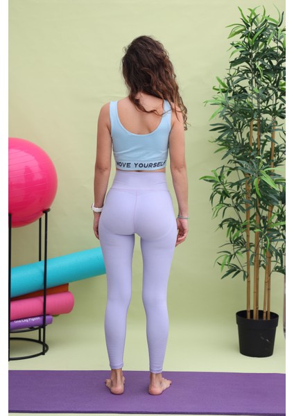 Push Up Özellikli Yüksek Bel Toparlayıcı Kadın Spor Tayt
