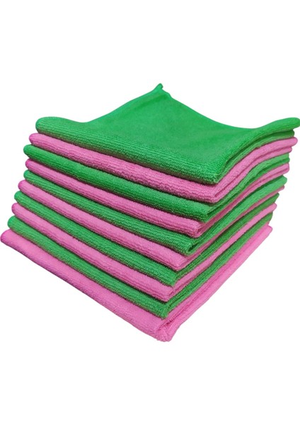 Mikrofiber Çok Amaçlı Temizlik Bezi Sık Dokumalı Antibakteriyel 40X40 cm 10 Adet