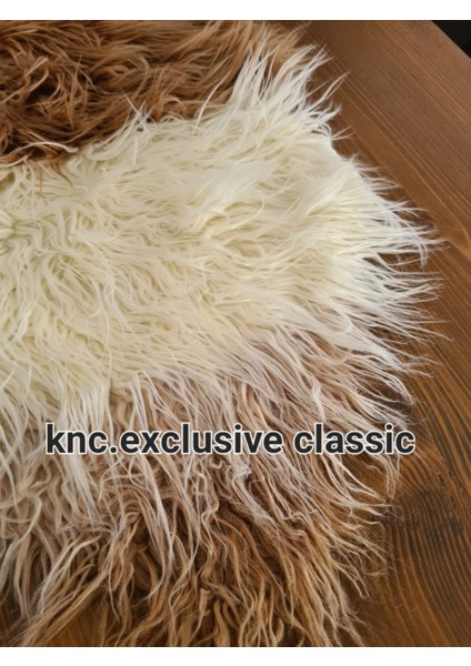 Camel -Krem Tibet Peluş Masa Örtüsü Şık Dekoratif Lüks Elegant Modern Dekoratif Runner. fırsatları