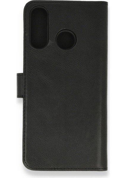 Huawei P30 Lite Kılıf Deri Kartlıklı Kılıf Kapaklı Kılıf Cüzdanlı - Siyah
