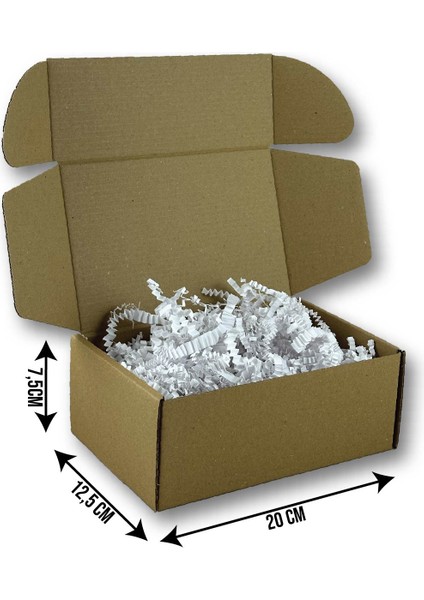 12,5X20X7,5 cm Kilitli Dayanıklı E-Ticaret Karton Kargo Kutusu