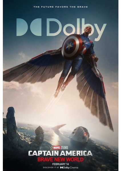 Captain America Brave New World (2025) 0004 (Folyo / Afiş / Poster) 1963 ( 35 cm x 50 cm )