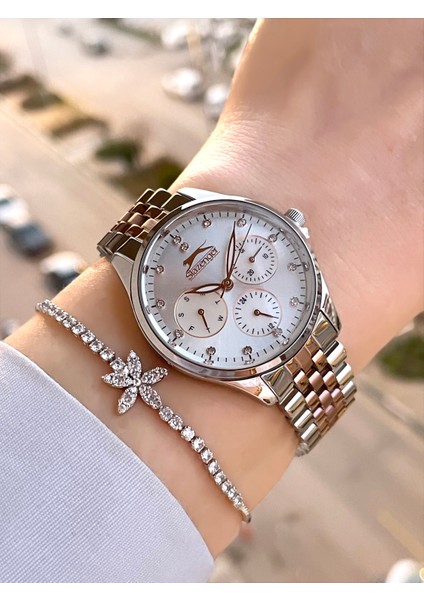 Rose Gümüş Renk 5 Atm Su Geçirmez Kadın Kol Saati modelleri