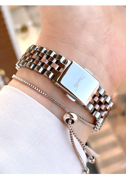 Rose Gümüş Renk 5 Atm Su Geçirmez Kadın Kol Saati fırsatları