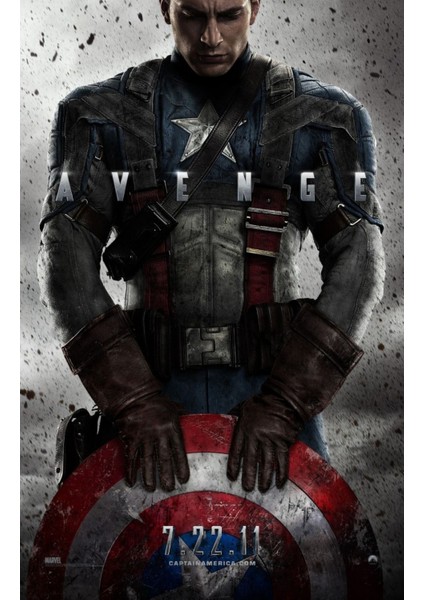 Captain America The First Avenger (2011) 4 (Folyo / Afiş / Poster) 1986 ( 35 cm x 50 cm )