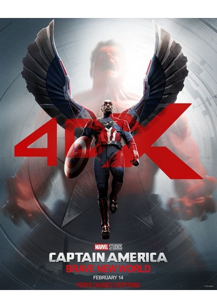 Captain America Brave New World (2025) 0009 (Folyo / Afiş / Poster) 1968 ( 35 cm x 50 cm )