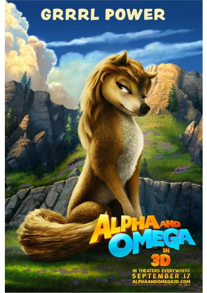 Alpha And Omega (2010) 4 (Folyo / Afiş / Poster) 1275 ( 35 cm x 50 cm )