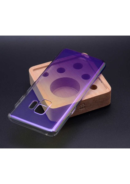 Galaxy S9 Plus Kılıf Parlak Sert Renkli Transparan Kapak