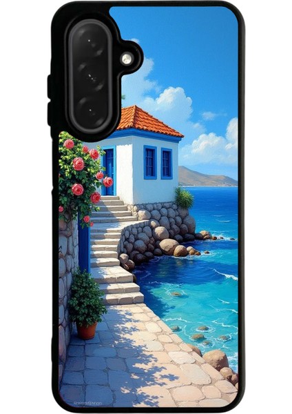 Samsung Galaxy A56 Siyah Baskılı Silikon Kılıf A++ Kalite Koruma