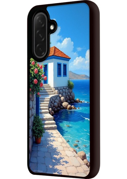 Samsung Galaxy A56 Siyah Baskılı Silikon Kılıf A++ Kalite Koruma fiyatları