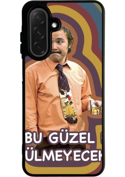 Samsung Galaxy A56 Siyah Baskılı Silikon Kılıf A++ Kalite Koruma