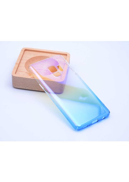 Galaxy S9 Kılıf Parlak Sert Renkli Transparan Kapak