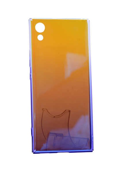 Sony Xperia L1 Kılıf Parlak Sert Renkli Transparan Kapak