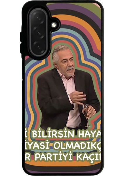 Samsung Galaxy A56 Siyah Baskılı Silikon Kılıf A++ Kalite Koruma