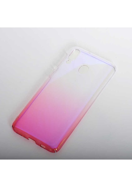 Galaxy M20 Kılıf Parlak Sert Renkli Transparan Kapak