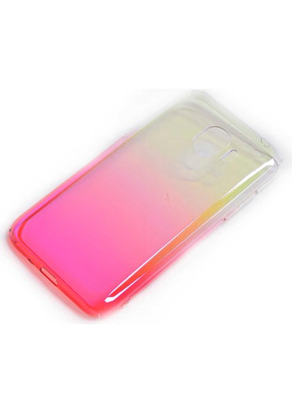 Galaxy J2 Pro 2018 Kılıf Parlak Sert Renkli Transparan Kapak