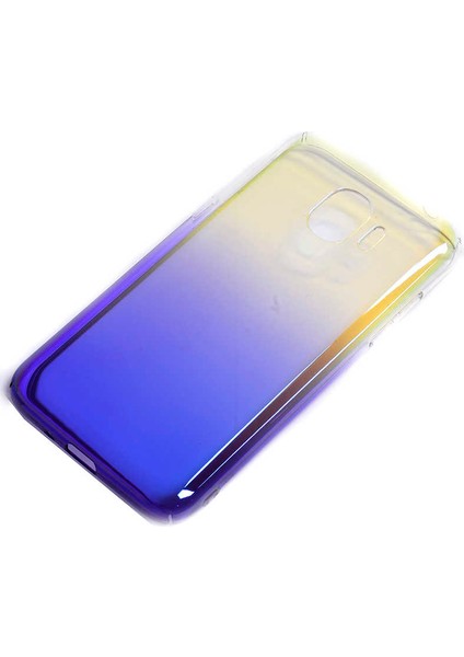 Galaxy J2 Pro 2018 Kılıf Parlak Sert Renkli Transparan Kapak