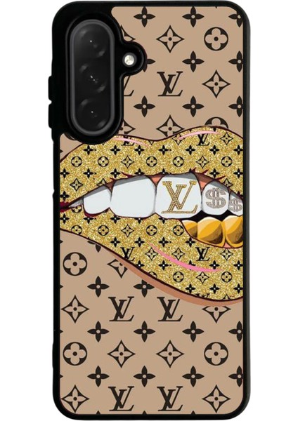 Samsung Galaxy A56 Siyah Baskılı Silikon Kılıf A++ Kalite Koruma