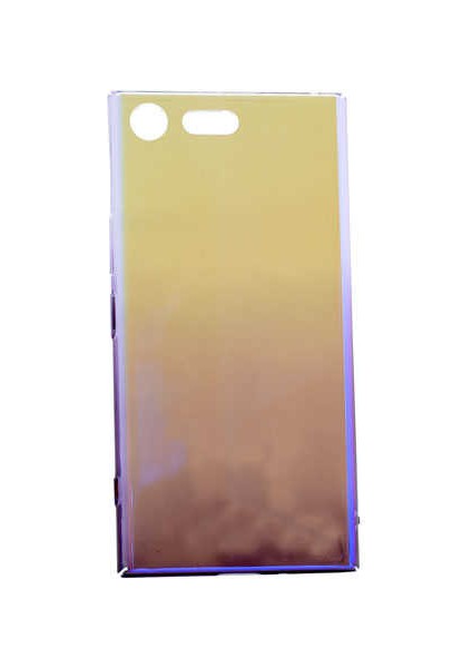 Sony Xperia Xz Premium Kılıf Parlak Sert Renkli Transparan Kapak