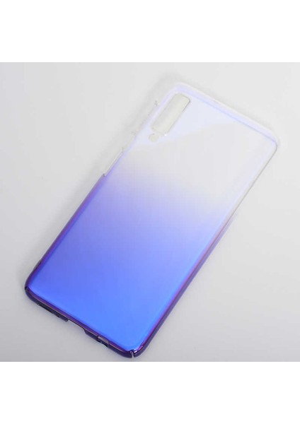 Galaxy A7 2018 Kılıf Parlak Sert Renkli Transparan Kapak