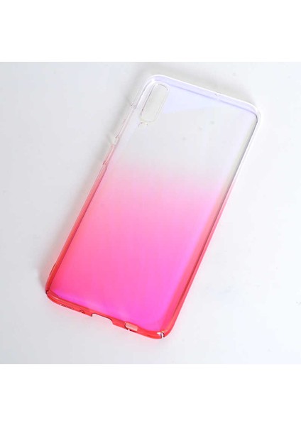 Galaxy A70 Kılıf Parlak Sert Renkli Transparan Kapak