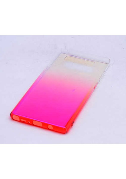 Galaxy Note 8 Kılıf Parlak Sert Renkli Transparan Kapak