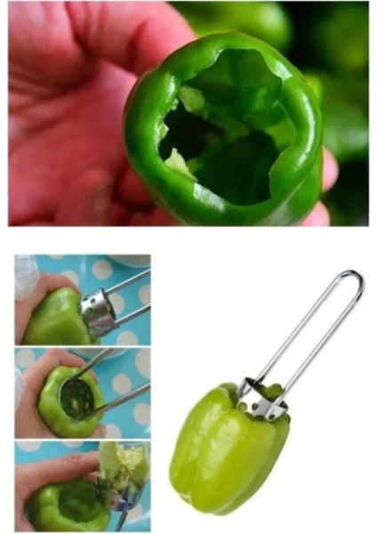 Paslanmaz Çelik Biber Oyacağı