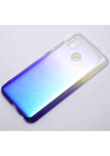 Huawei Y6 2019 Kılıf Parlak Sert Renkli Transparan Kapak
