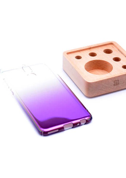 Huawei Mate 10 Pro Kılıf Parlak Sert Renkli Transparan Kapak