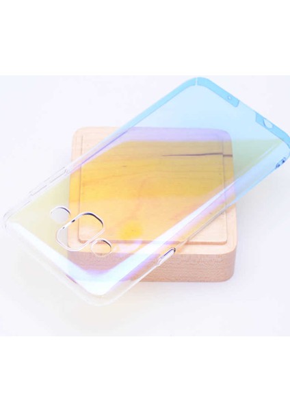 Galaxy J7 Duo Kılıf Parlak Sert Renkli Transparan Kapak