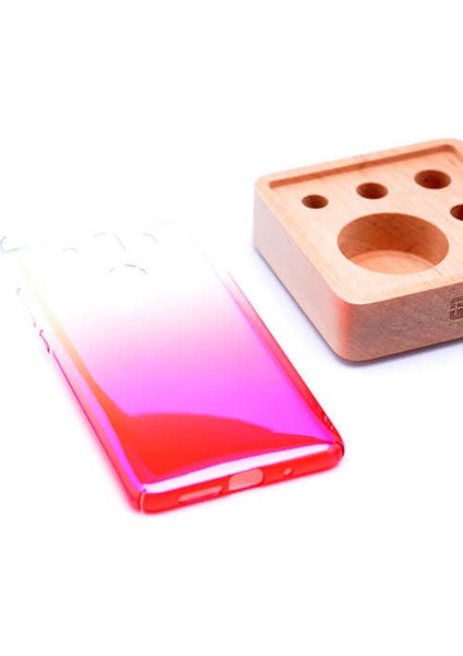 Huawei Mate 10 Pro Kılıf Parlak Sert Renkli Transparan Kapak