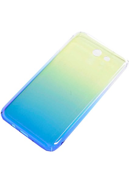 Galaxy J7 2017 Kılıf Parlak Sert Renkli Transparan Kapak