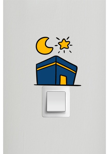 Ramazan Priz Sticker Ramazan Ayı Temalı Cam Duvar Süsleri Hoşgeldin Ramazan Sticker Seti