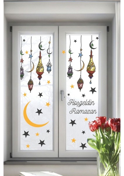 Hoşgeldin Ramazan Temalı Duvar Sticker Seti Kreş Anaokulu Ramazan Sticker Çıkartma fiyatları