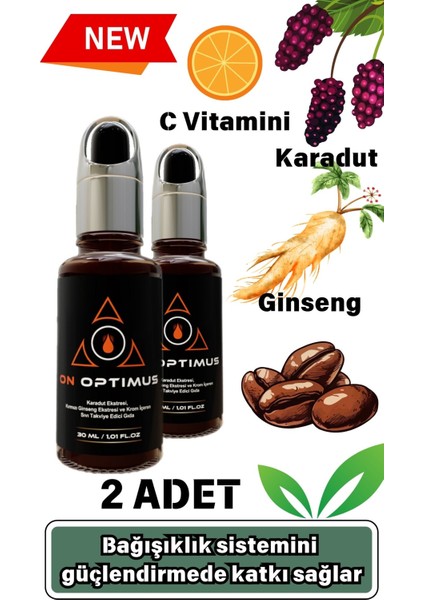Karadut Ekstresi,Kırmızı Ginseng Ekstresi Ve Krom Içeren Sıvı Takviye Edici Gıda 2 Li Paket