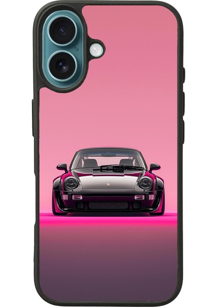 Apple iPhone 16 Plus Siyah Baskılı A++ Kalite Koruma Silikon Kılıf A++