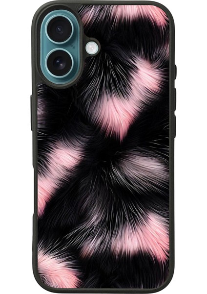 Apple iPhone 16 Plus Siyah Baskılı A++ Kalite Koruma Silikon Kılıf A++