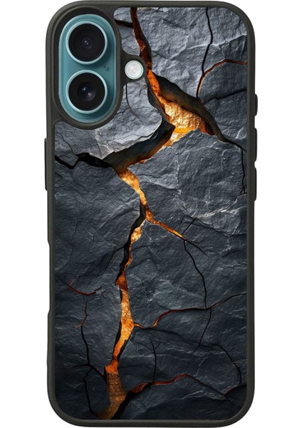 Apple iPhone 16 Plus Siyah Baskılı A++ Kalite Koruma Silikon Kılıf A++