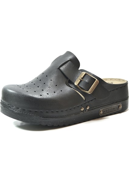 AYN.008 Siyah Yüksek Dolgu Topuklu Kadın Terlik fiyatları