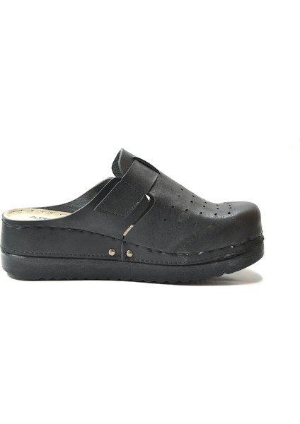 AYN.008 Siyah Yüksek Dolgu Topuklu Kadın Terlik modelleri