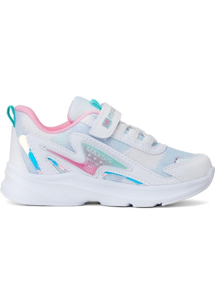 Elit ASMAX513 Filet Kız Çocuk Klasik Sneaker Beyaz - Yeşil