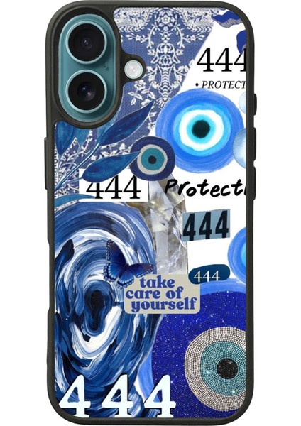 Apple iPhone 16 Plus Siyah Baskılı A++ Kalite Koruma Silikon Kılıf A++