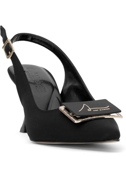 Elit PM439 K466T Kadın Klasik Topuklu Ayakkabı Siyah fiyatları