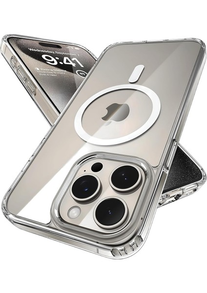 iPHONE 13 Pro Max Şeffaf Magsafe Kılıf Kamera Çıkıntılı Korumalı Silikon