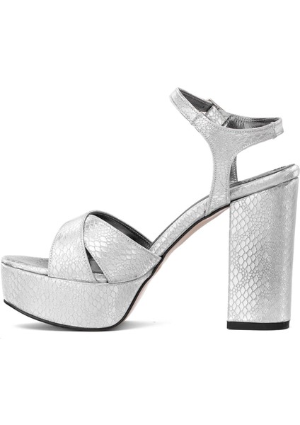 Elit PM08 K3026T Kadın Platform Ayakkabı Gümüş modelleri