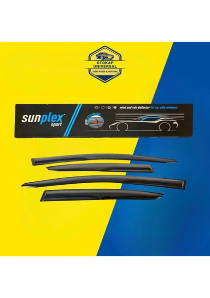 Ford Connect 2002-2015 Sport Style Cam Rüzgarlığı Takımı (4ADET)